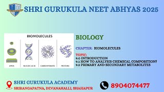 Day  30 in Biology Chapter BIOMOLECULES [upl. by Enelram]