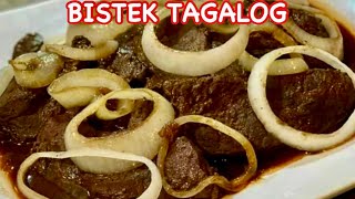 How to cook Bistek Tagalog  BEEF STEAK  Filipino Style Beef Steak  Pinoy Simple Cooking [upl. by Werna]