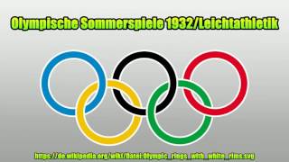 Olympische Sommerspiele 1932Leichtathletik [upl. by Icats]