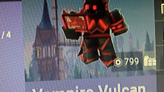 Roblox bedwars vampire Vulcan kit skin gameplay [upl. by Chaudoin899]