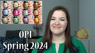 OPI Spring 2024  Live Application  DupesComparisons [upl. by Eelrefinnej]