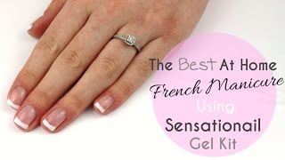 The Best French Manicure  Sensationail Gel Kit [upl. by Asilam]