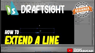 How To Extend A Line In Draftsight [upl. by Elimac]