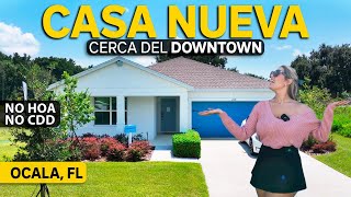 Casa NUEVA en la mejor área de Ocala FL🏡MARION OAKS Cerca del downtown🏙️NO HOA Lujo asequible💎 [upl. by Nirb976]