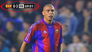 O JOGO TAVA 3 A 0 ATÉ QUE RONALDO FENÔMENO FEZ ALGO INACREDITÁVEL [upl. by Nohsyar345]