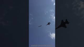 F16 amp P51 5 aviation airshow oshkosh airplane viralvideo shorts video trending wow omg [upl. by Blainey]