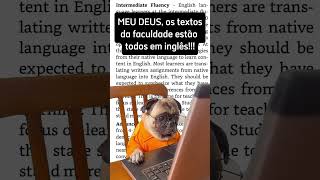 Os ARTIGOS estão em Inglês na faculdade Estude inglês agora professorjuliocesar memes [upl. by Ridan890]