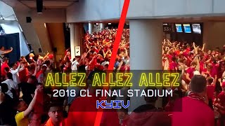 The loudest Allez Allez Allez entering stadium before CL Final Kyiv as quoted by Jamie Webster [upl. by Alic673]