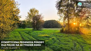 IMGWPIB Synoptyczna prognoza pogody dla Polski na 42 tydzień roku 1420102024 r [upl. by Gare302]