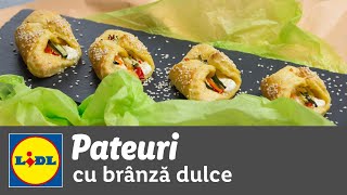 Pateuri cu branza dulce si legume • reteta Bucataria Lidl [upl. by Nnayllehs]