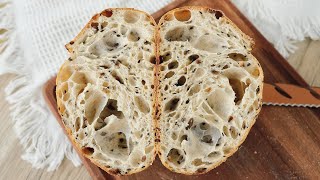 Multiseed Sourdough Bread Making  Start to Finish Explained with TIPS [upl. by Zetra]