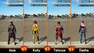 Alok vs Kelly vs Tatsuya vs Dasha 👉 Ability test in freefire DesiGamers [upl. by Box]