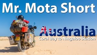 Australia Coral Bay to Ningaloo Station  Honda Motorcycle Adventure Riding [upl. by Armillda955]