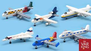 LEGO Tutorial Top 6 BEST planes compilation [upl. by Tatman]