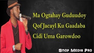 AHMAD RASTA HEESTA GOBAAD LYRICS 2018 [upl. by Radmen]