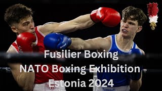 Fusilier Boxing  NATO Boxing Exhibition Estonia 2024  British Army Boxing [upl. by Selmner]