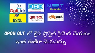 Mastering GPON OLT Configuration Creating Line Profiles Step by Step Guide  Telugu [upl. by Llerred953]