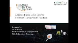 Open Source Contract Management  Open Contract Manager OCM [upl. by Nyladnor]