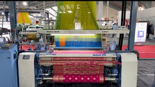 Saree Weaving High Speed Rapier Loom 160 cm  62inch pan a [upl. by Carvey]