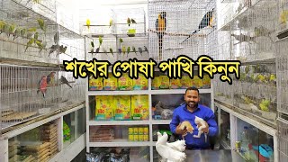 Biggest Pet Animals Market In Dhaka Katabon  Birds Price In Bangladesh 2020  Shawon Vlogs [upl. by Aivil]