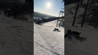 カービング！！snowboarding snowboard スノーボード スノボ カービング carving [upl. by Nillok]