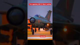 The Legendary MIG 21 Bison Landing legendary mig21 landing fighterjet youtubeshorts [upl. by Cohlette]