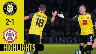 Harrogate Town v Accrington Stanley highlights [upl. by Eizdnil]