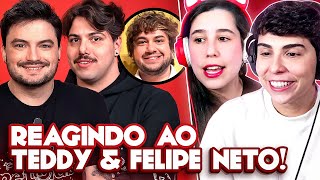 REAGINDO AO BRINO COM O T3DDY E FELIPE NETO [upl. by Ralat679]