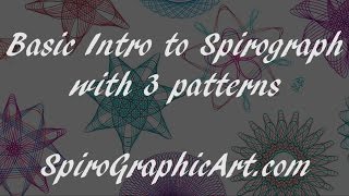 How To Spirograph A Basic Intro [upl. by Paget]