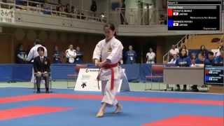 Karate1 Okinawa  Mako Teruya  MATSUMURA BASSAI [upl. by Viglione]