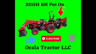 Installing BH150 Backhoe on Branson 2515H Tractor with Justin  Ocala Tractor [upl. by Llekram]