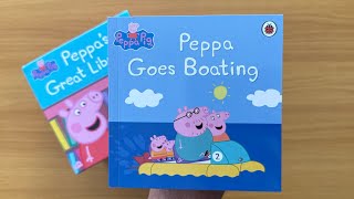 10 Peppa Pig Goes Boating Peppa’s Great Library Read Aloud Collection for Children and Toddlers [upl. by Aropizt759]