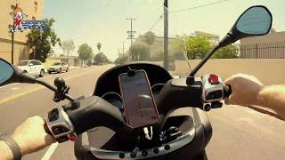 Piaggio MP3 500 Sport  Lane Splitting in LA [upl. by Lund]