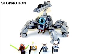 LEGO Star Wars Umbaran MHC Umbaran Mobile Heavy Cannon Set 75013 Stopmotion Build [upl. by Leziar]