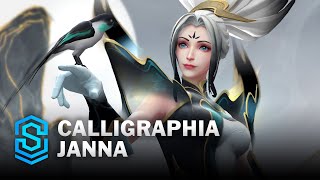 Calligraphia Janna Wild Rift Skin Spotlight [upl. by Yssirc]