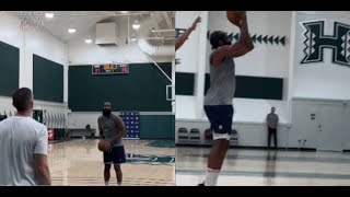 James Harden getting up some shots after LA Clippers Training Camp [upl. by Losyram850]