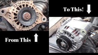 Alternator replacement 2013 Toyota Tacoma [upl. by Lili242]