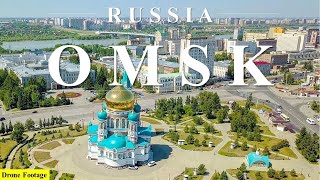 Omsk Russia by Drone Footage [upl. by Ann]