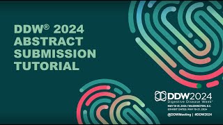 DDW 2024 Abstract Submission Tutorial [upl. by Paske476]