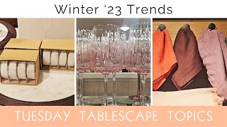 Winter 23 Trends for Tableware  Newest Table Setting Trends  Winter Trends for Tablescapes [upl. by Theresa513]