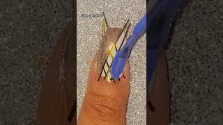 Striping tape nail art💅💙✨ nails nailart nailpolish naildesign nailarttutorial shorts [upl. by Gilchrist]