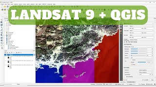 Landsat 9  QGIS  Band Combination and Pansharpening [upl. by Kalila424]