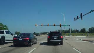 Hoffman Estates to Chicago I90 Highway to Huntley No Talk No Music ASMR [upl. by Tenom]