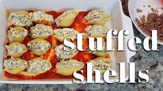 How To Make STUFFED SHELLS  Beef And Cheese Stuffed Shells  Simply Mamá Cooks [upl. by Aihsotal]