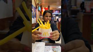 Street VS McDonalds Fries challenge 🤩  Cheap Vs Expensive Fries shorts ashortaday streetfood [upl. by Lyall]