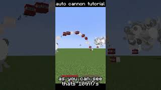 AUTOMATIC TNT CANNON Tutorial in Under 20 Seconds [upl. by Llerral]