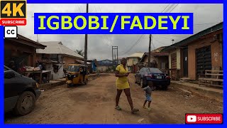 🇳🇬IGBOBIFADEYI 4K WALKING TOUR LAGOS NIGERIA [upl. by Htiffirg]