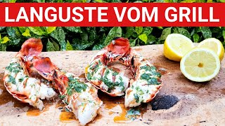 ♨️ GRILLBLITZ Languste perfekt vom Grill Anleitung Hummer Lobster Garnelen grillen Gasgrill [upl. by Agee]