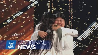 Young Indigenous singer from Sask gets the golden buzzer on Canada’s Got Talent  APTN News [upl. by Eenyaj201]