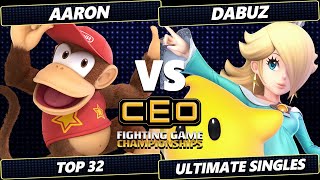 CEO 2024  Aaron Diddy Kong Vs Dabuz Rosalina Smash Ultimate  SSBU [upl. by Anotyad221]